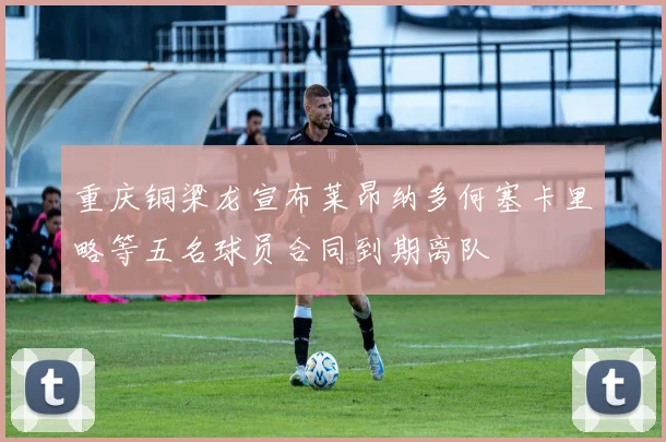 重庆铜梁龙宣布莱昂纳多何塞卡里略等五名球员合同到期离队